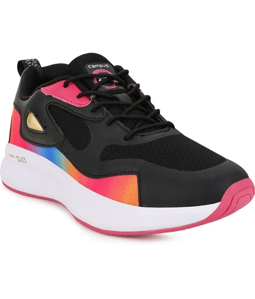     			Campus Black Running Shoes