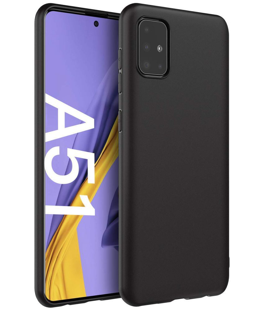     			Spectacular Ace Black Plain Cases For Samsung Galaxy A51 - Pack of 1