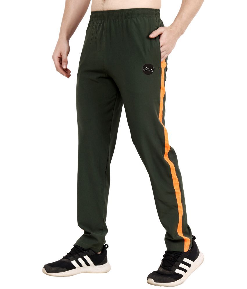 FITMonkey - Green Polyester Men's Sports Trackpants ( Pack of 1 )