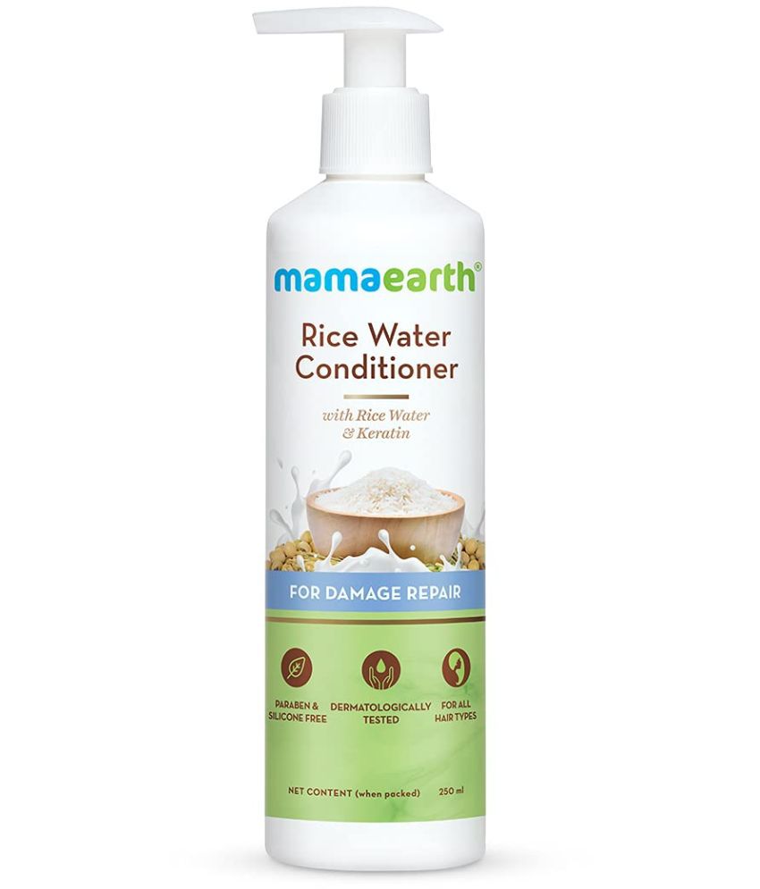     			Mamaearth Rice Water Conditioner with Rice Water & Keratin for Damaged, Dry and Frizzy Hair - 250 ml