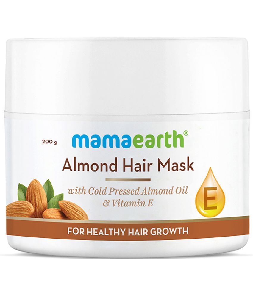     			Mamaearth Almond Hair Mask, For Smoothening Hair, with Cold Pressed Almond Oil & Vitamin E, for Healthy Hair Growth- 200 g