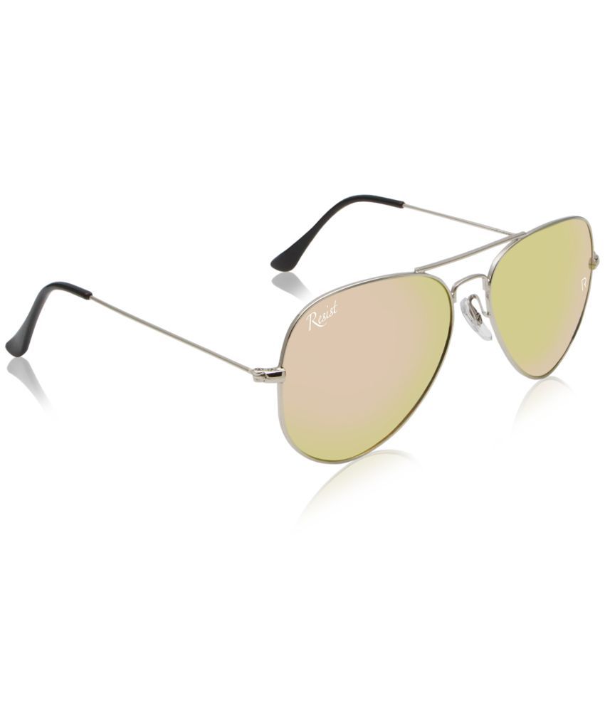     			RESIST EYEWEAR Silver Pilot Sunglasses ( Pack of 1 )