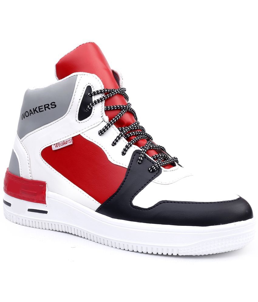 WOAKERS Sneakers Red Casual Shoes - Buy 
