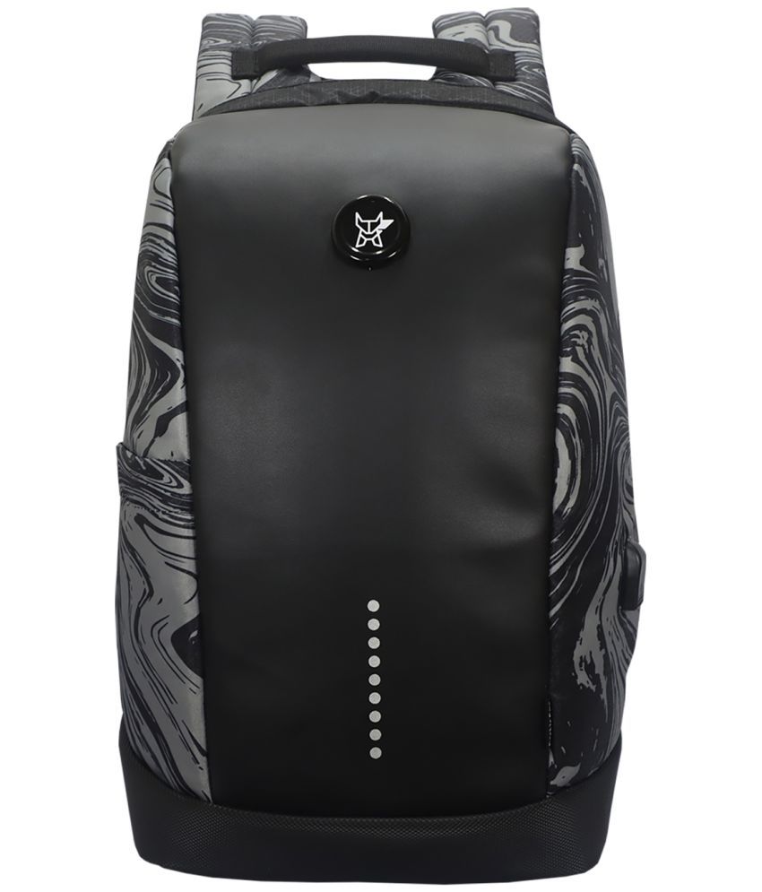     			Arctic Fox Slope Anti Theft Backpack with USB Charging Port 15 Inch Laptop Backpack (Marble Black)