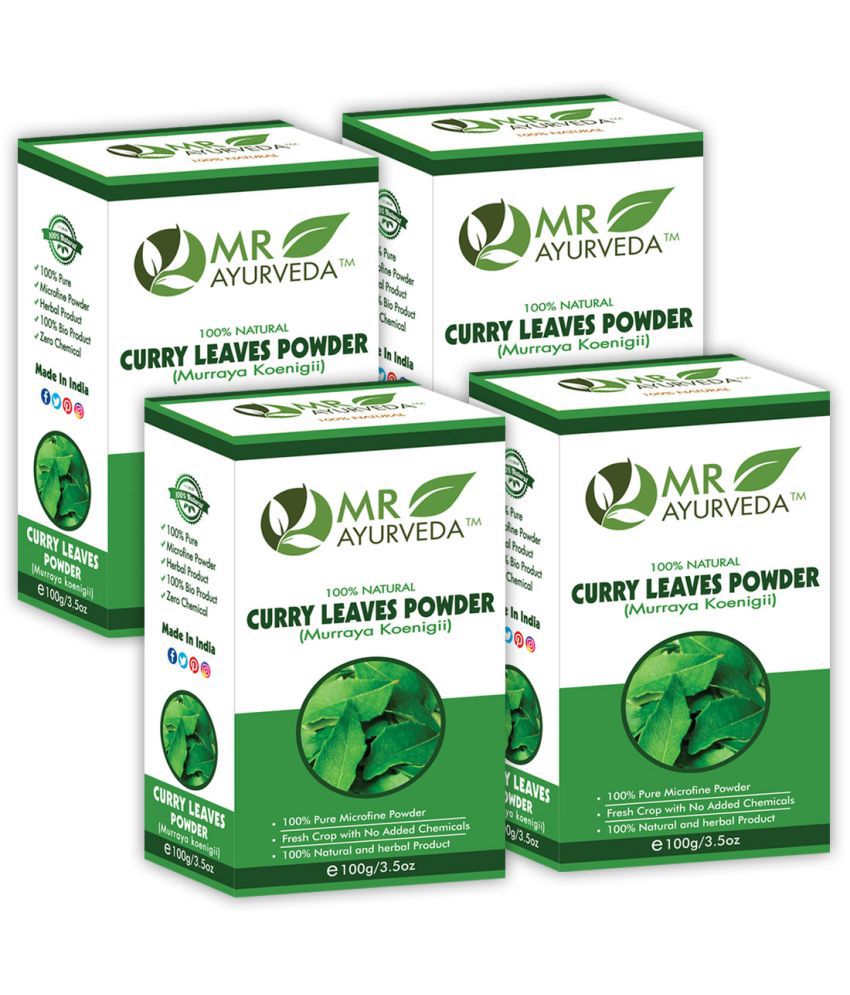     			MR Ayurveda 100% Organic Curry Leaves Powder Hair Scalp Treatment 400 g Pack of 4
