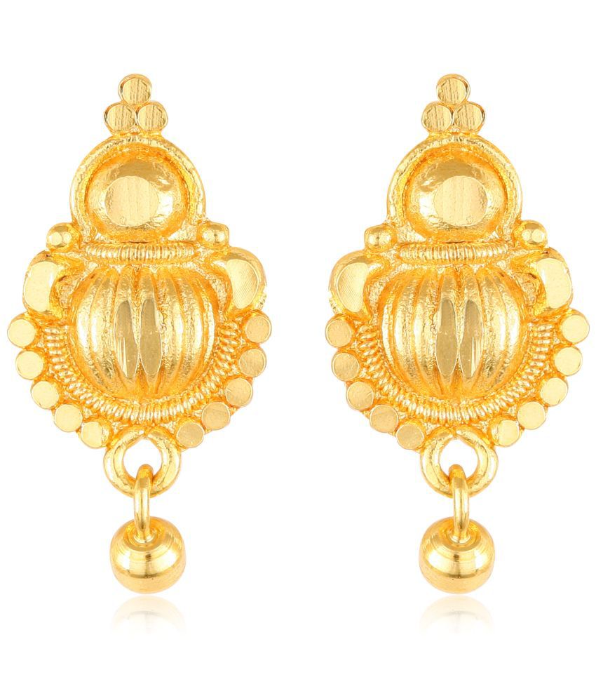     			Vighnaharta Elegant Twinkling Beautiful Gold Plated Screw back alloy Studs Earring for Women and Girls   [VFJ1620ERG ]