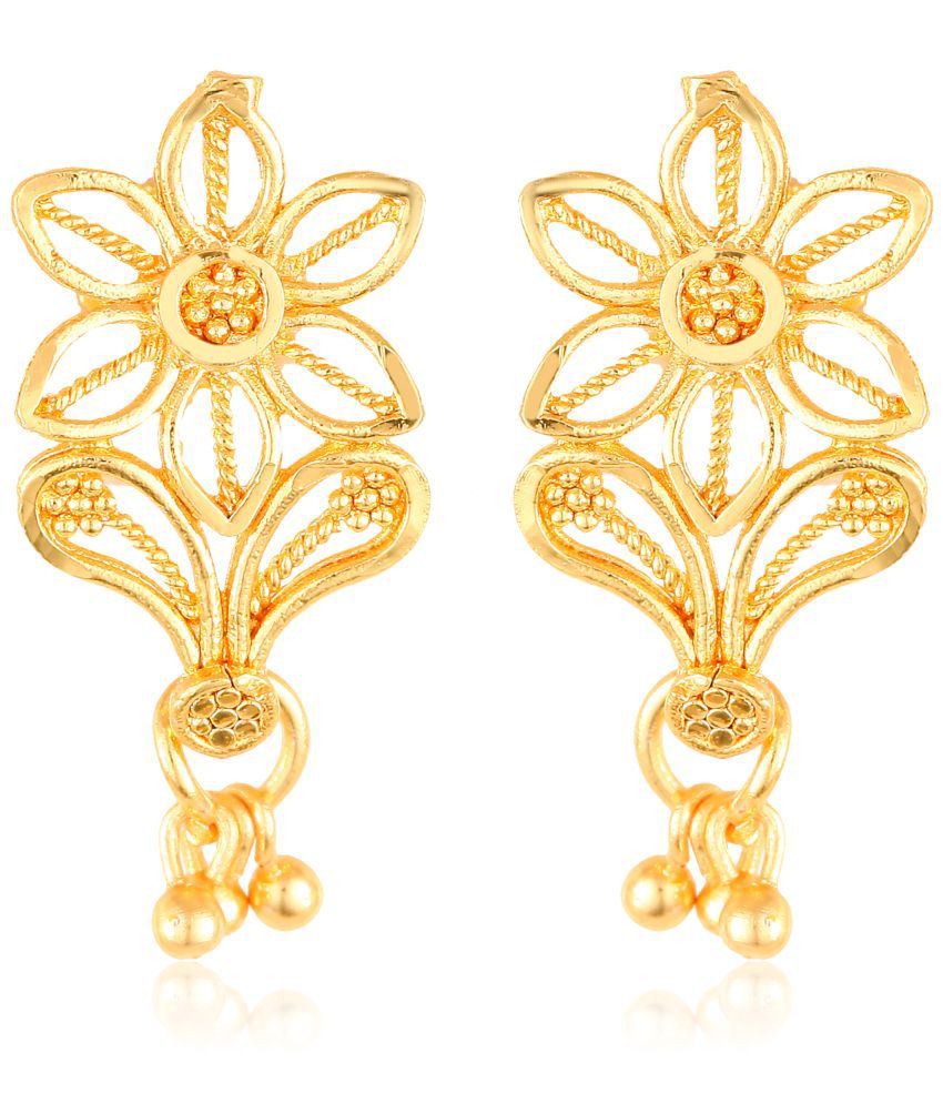     			Vighnaharta Twinkling Elegant Shimmering Beautiful Gold Plated Screw back Jumbo Studs Earring for Women and Girls  [VFJ1613ERG ]