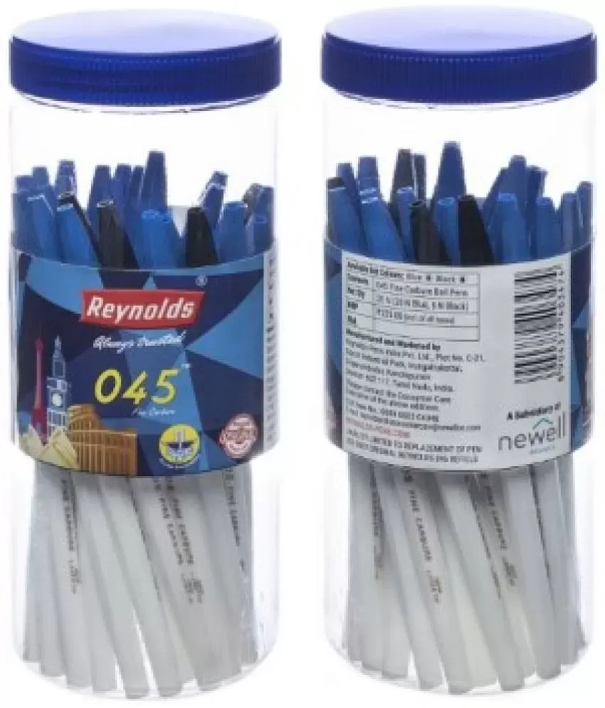 Reynolds SMARTGRIP BLUE 20 CT JAR, Ball Point Pen Set With Comfortable  Grip, Pens For Writing, School and Office Stationery, Pens For Students