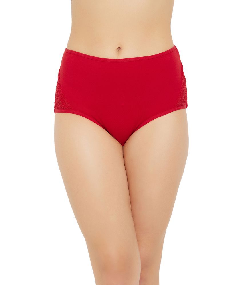     			Clovia Cotton Women's Hipsters ( Red )