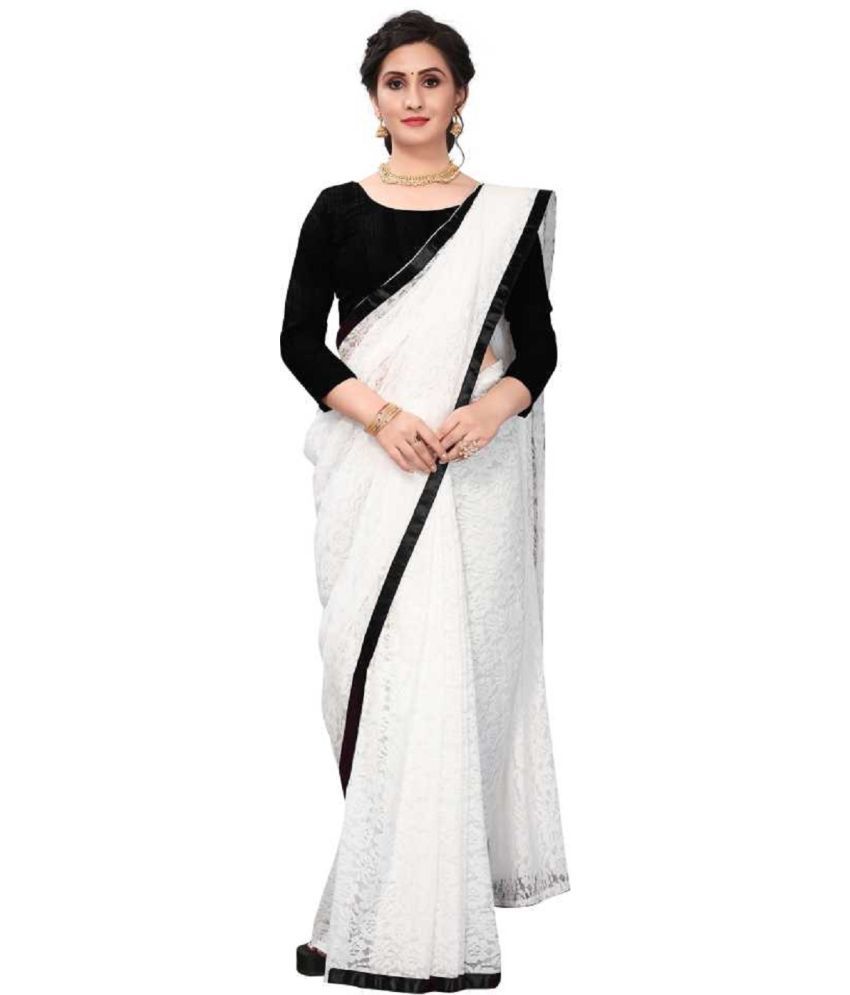     			Indy Bliss - Black Brasso Saree With Blouse Piece ( Pack of 1 )