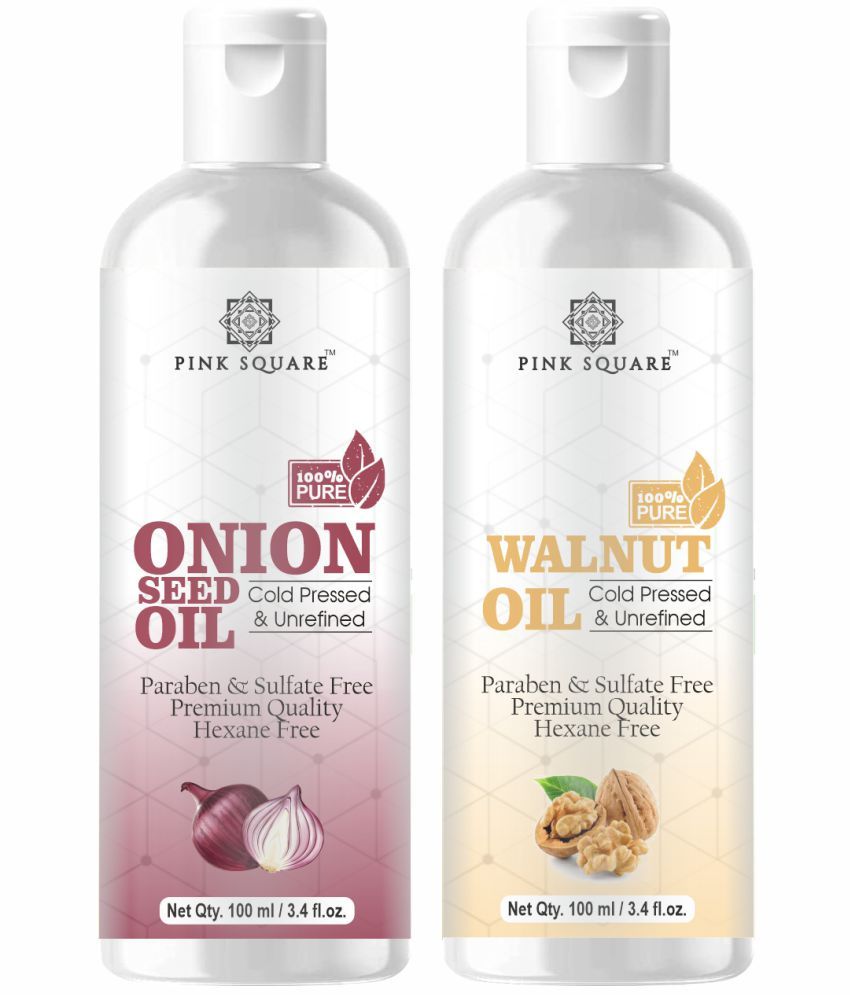     			pink square 100% Cold Pressed Onion Oil and Walnut Oil 200 mL Pack of 2