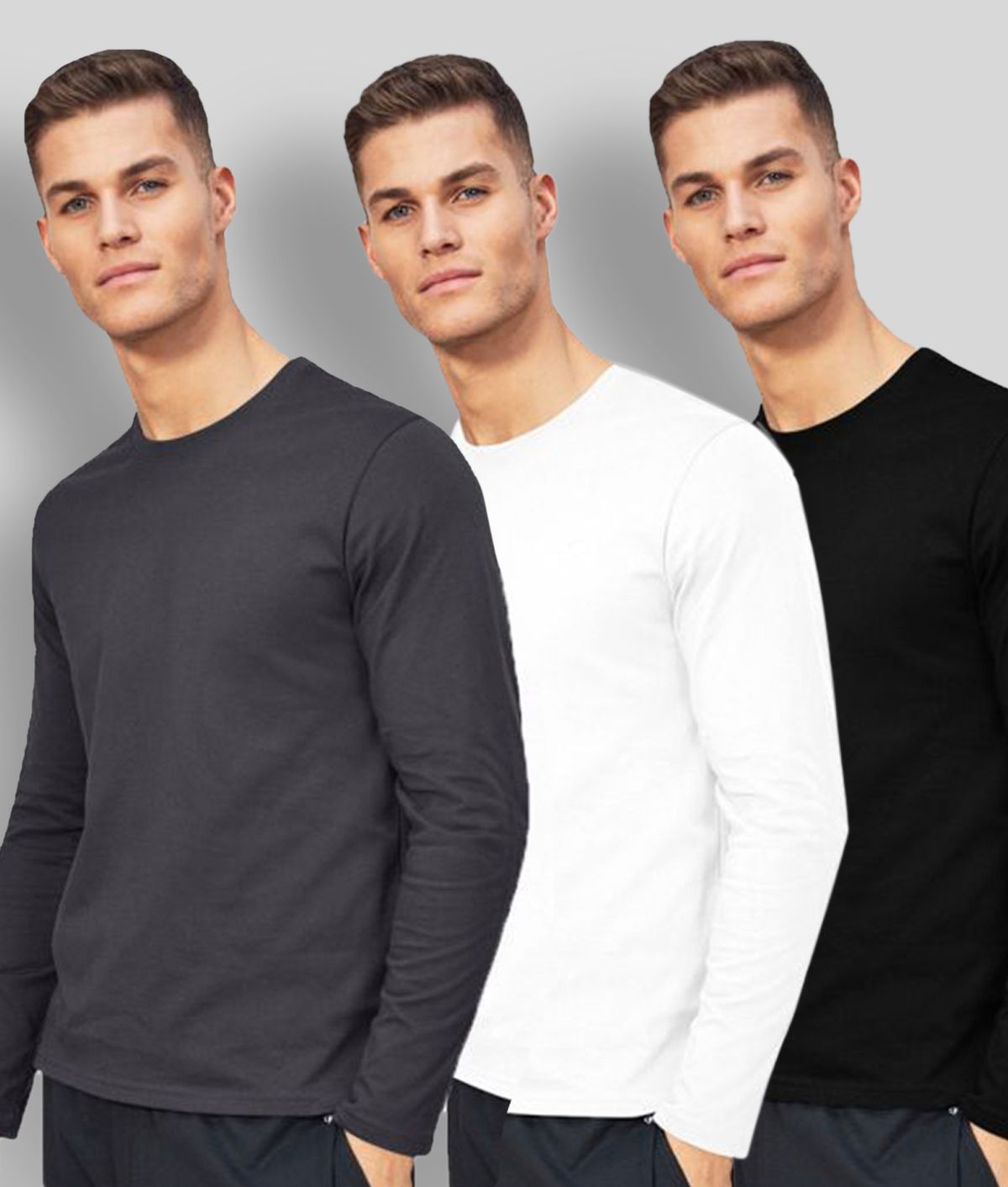    			ESPARTO - Multicolor Cotton Regular Fit Men's T-Shirt ( Pack of 3 )