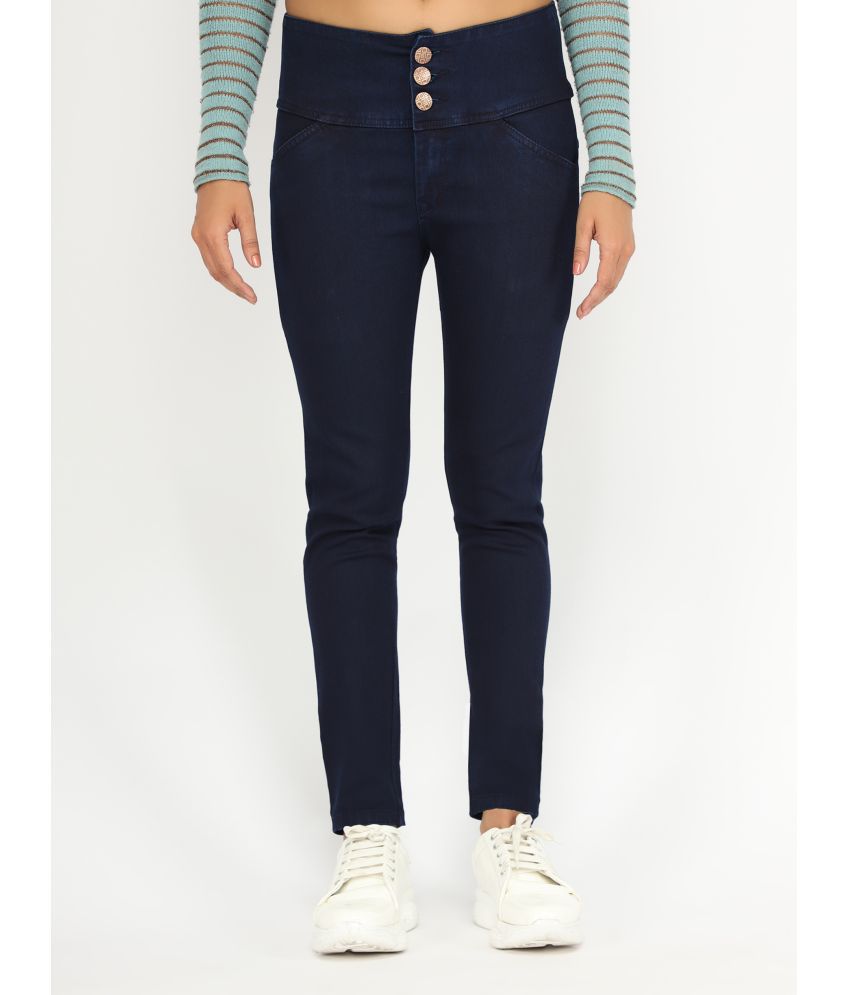     			AngelFab - Navy Denim Skinny Fit Women's Jeans ( Pack of 1 )