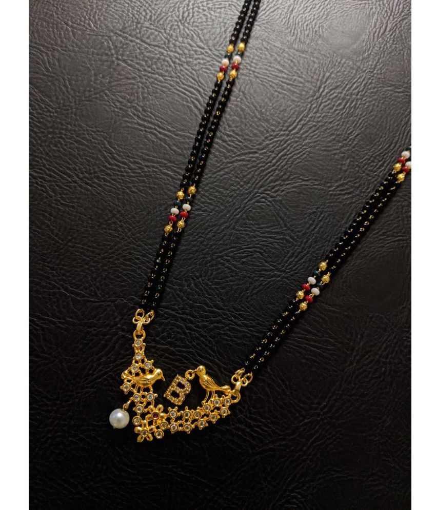 Long Mangalsutra Designs B letter 