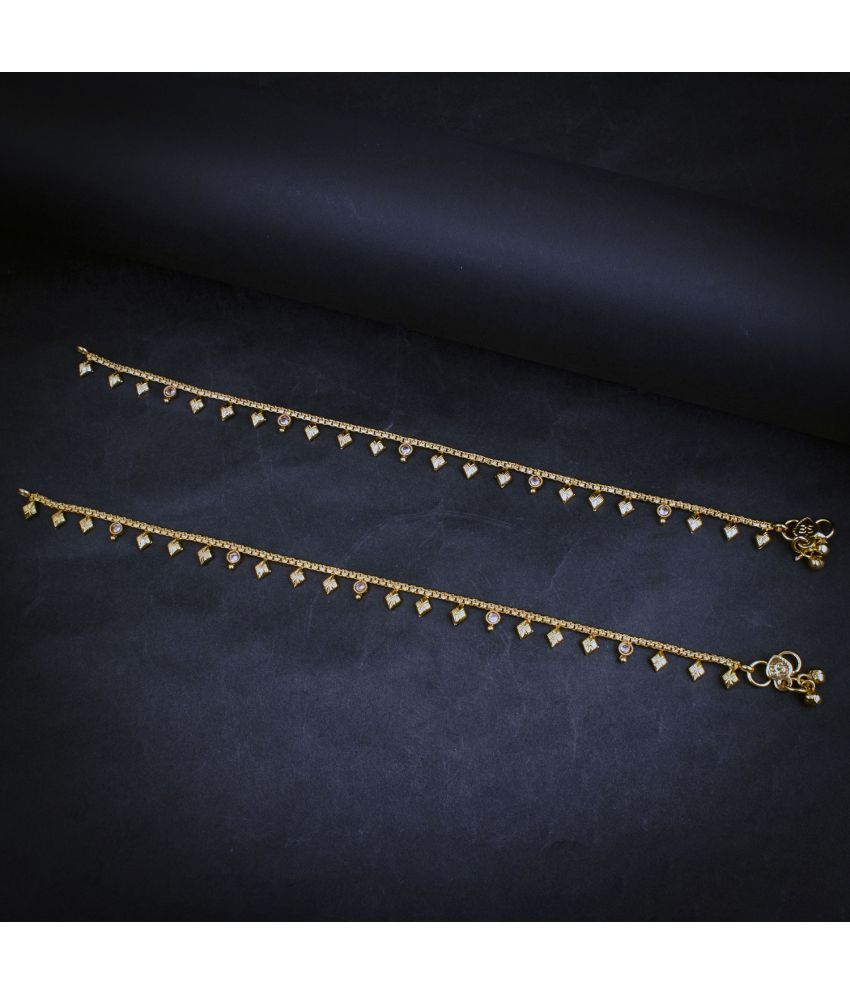     			Sukkhi Ravishing Gold Plated Anklet For Women