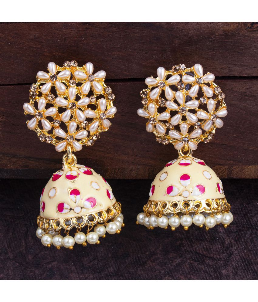     			Sukkhi Amazing Floral Gold Plated Jumaki Earring For Women