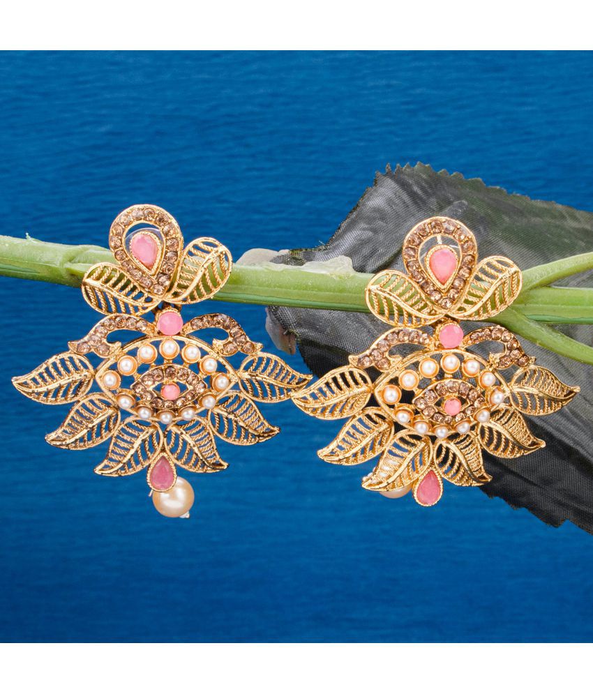     			Sukkhi Glittery Gold Plated Drop Earring For Women