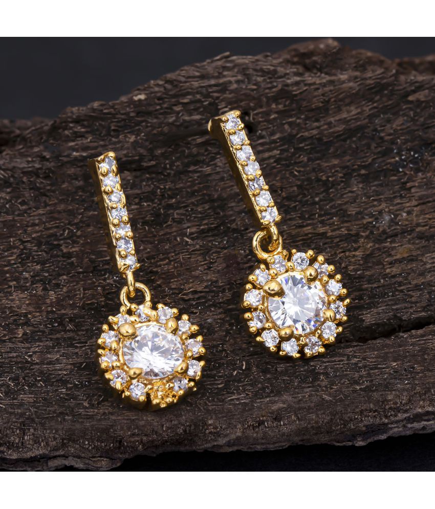     			Sukkhi Splendid Gold Plated Cz Drop Earring For Women