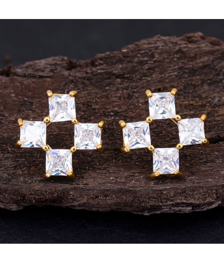     			Sukkhi Traditional Gold Plated Cz Stud Earring For Women