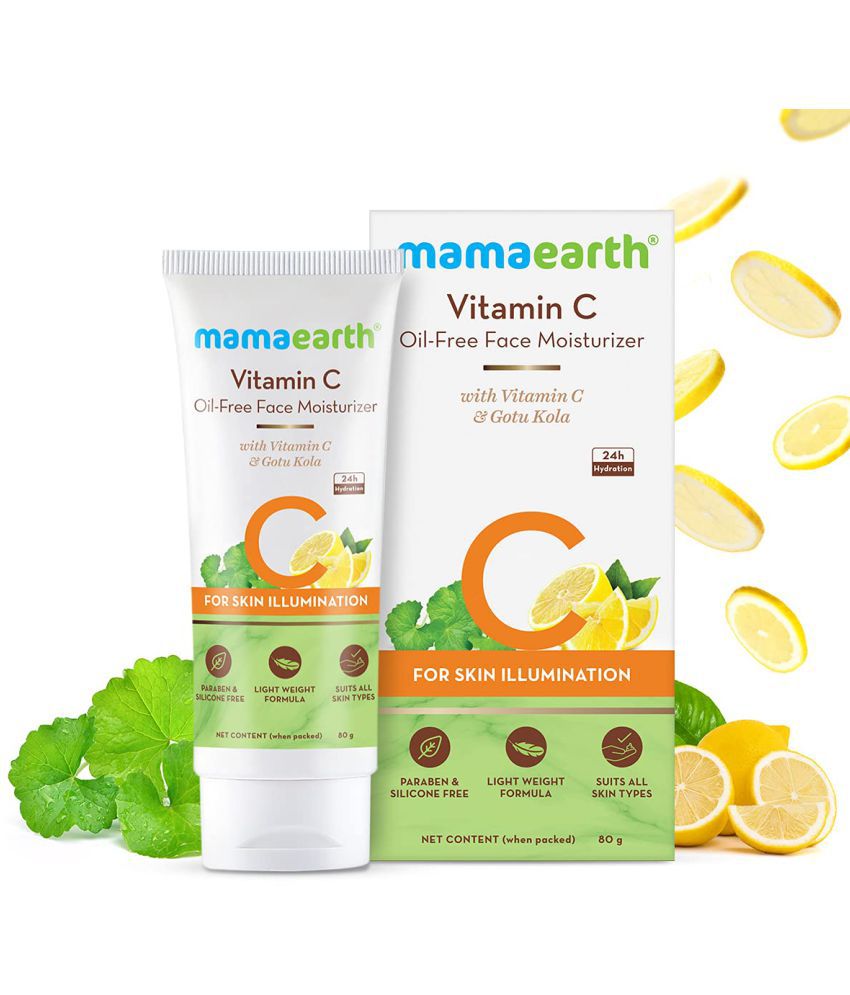     			Mamaearth Vitamin C Oil-Free Moisturizer For Face with Vitamin C & Gotu Kola for Skin Illumination - 80 ml