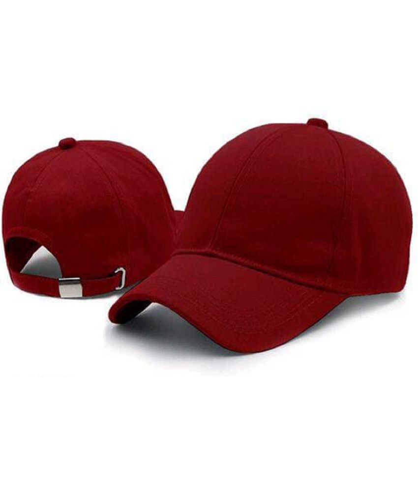     			Whyme Fashion Women's Maroon Cotton Caps For Summer ( Pack of 1 )