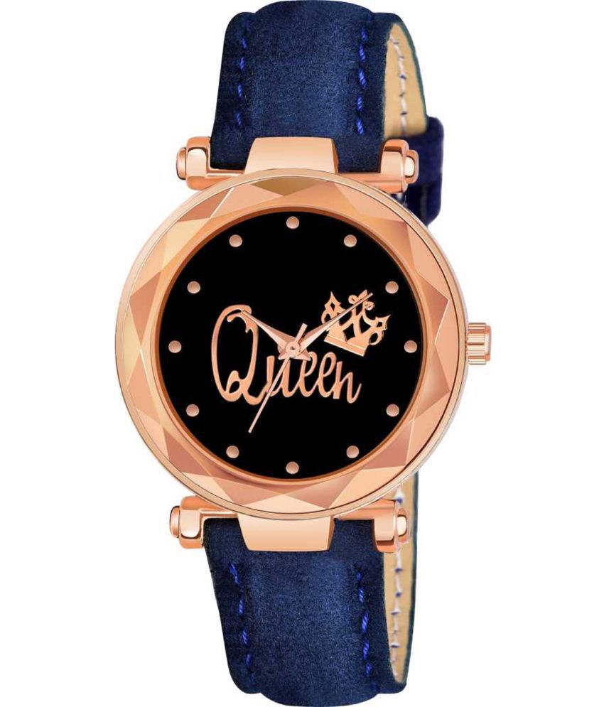 EMPERO - Blue Leather Analog Womens Watch