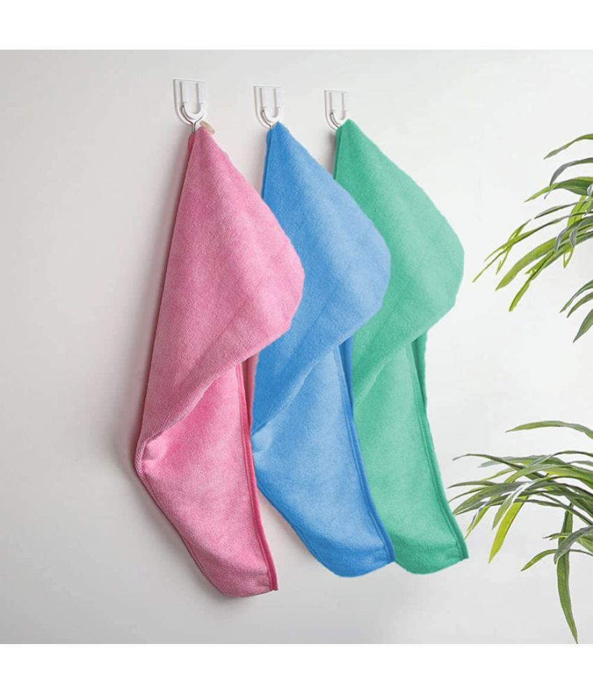 HOMETALES Hair Wrap Cotton Towel (Set of 2), Pink