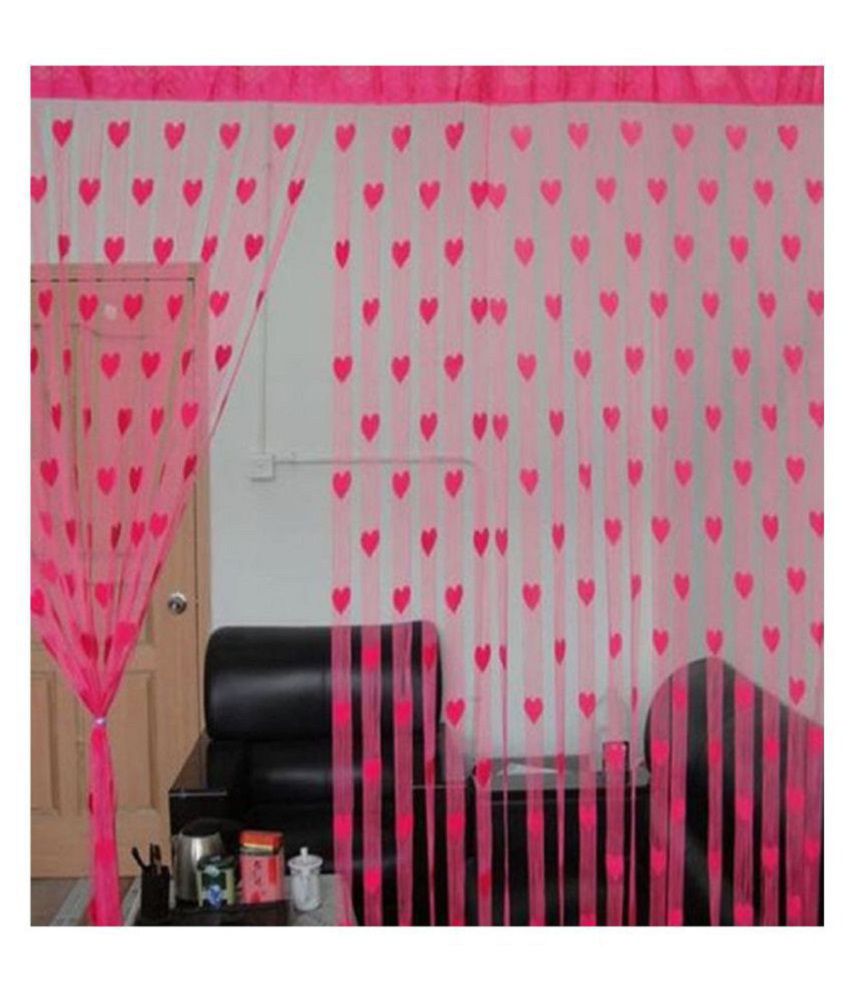     			Tanishka Fabs Set of 3 Door Heart String Curtain (100 gram product, 6.5 ft X 3.5 ft)