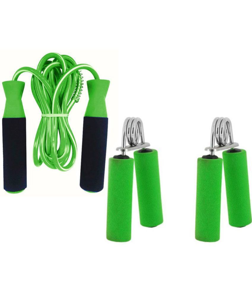     			Simran Sports Ball Bearing Skipping Rope & Hand Gripper