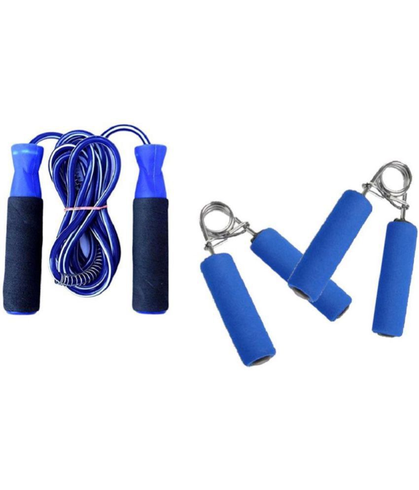     			Simran Sports Ball Bearing Skipping Rope & Hand Gripper