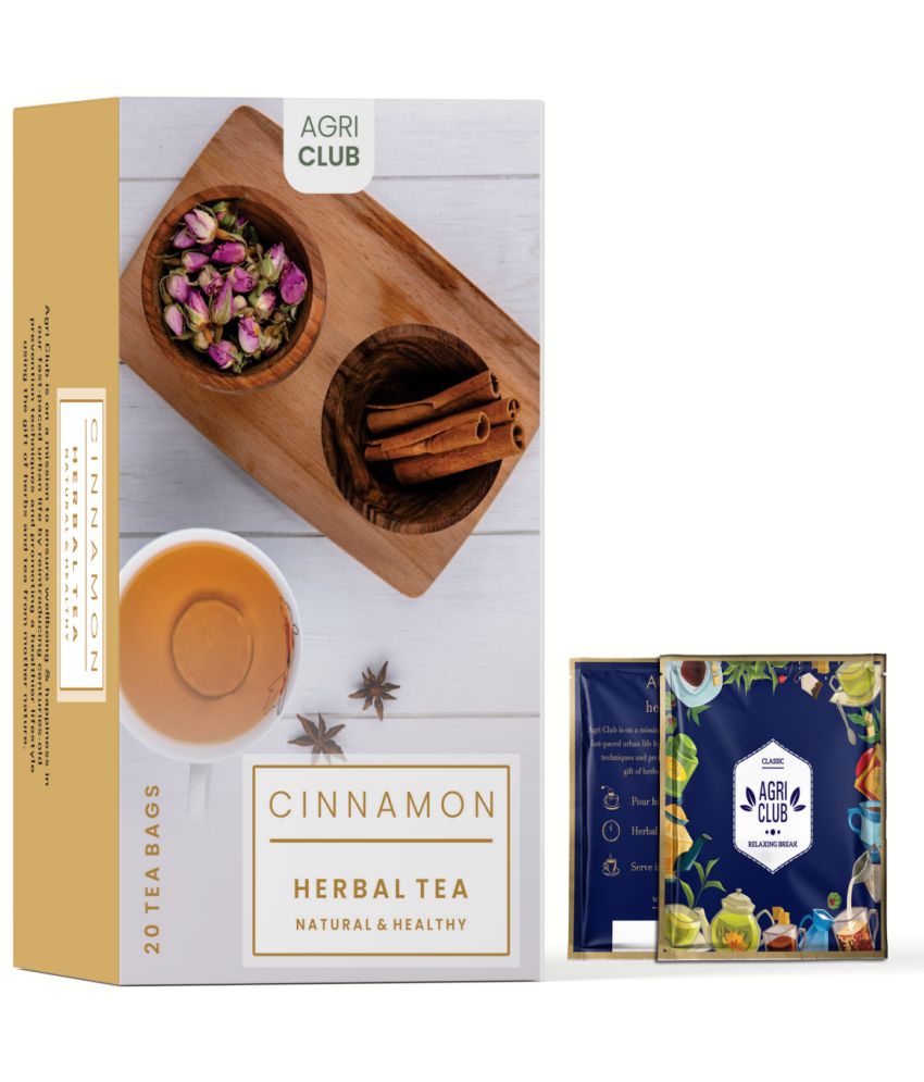     			AGRI CLUB Black & Herbal Tea Bags Cinnamon Herbal Infusion 20 no.s