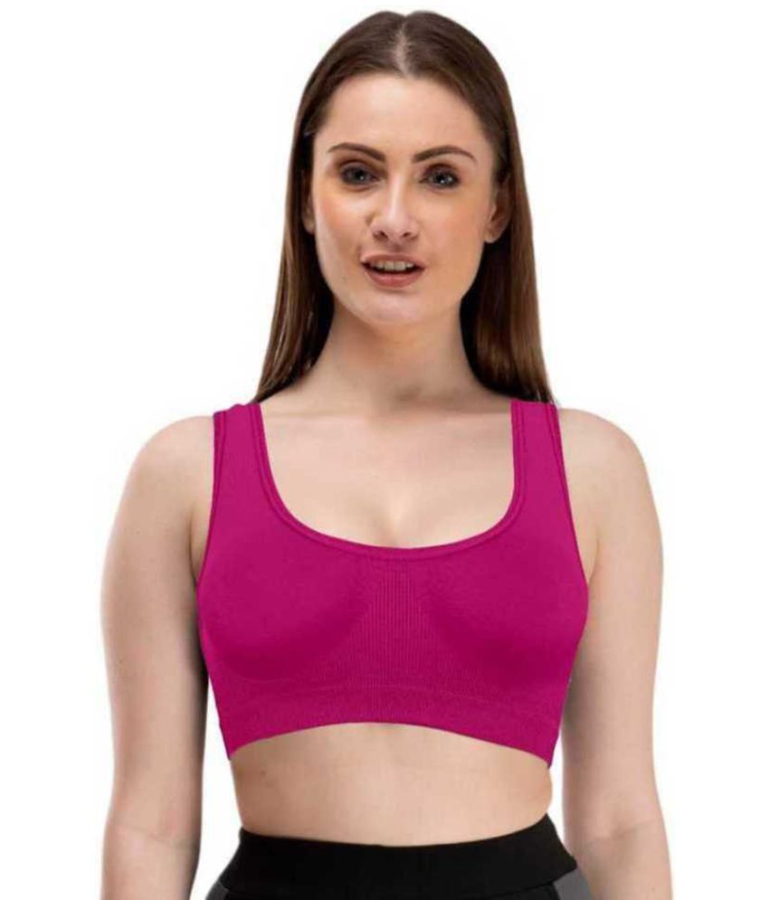     			ComfyStyle Cotton Lycra Air Bra - Maroon Single