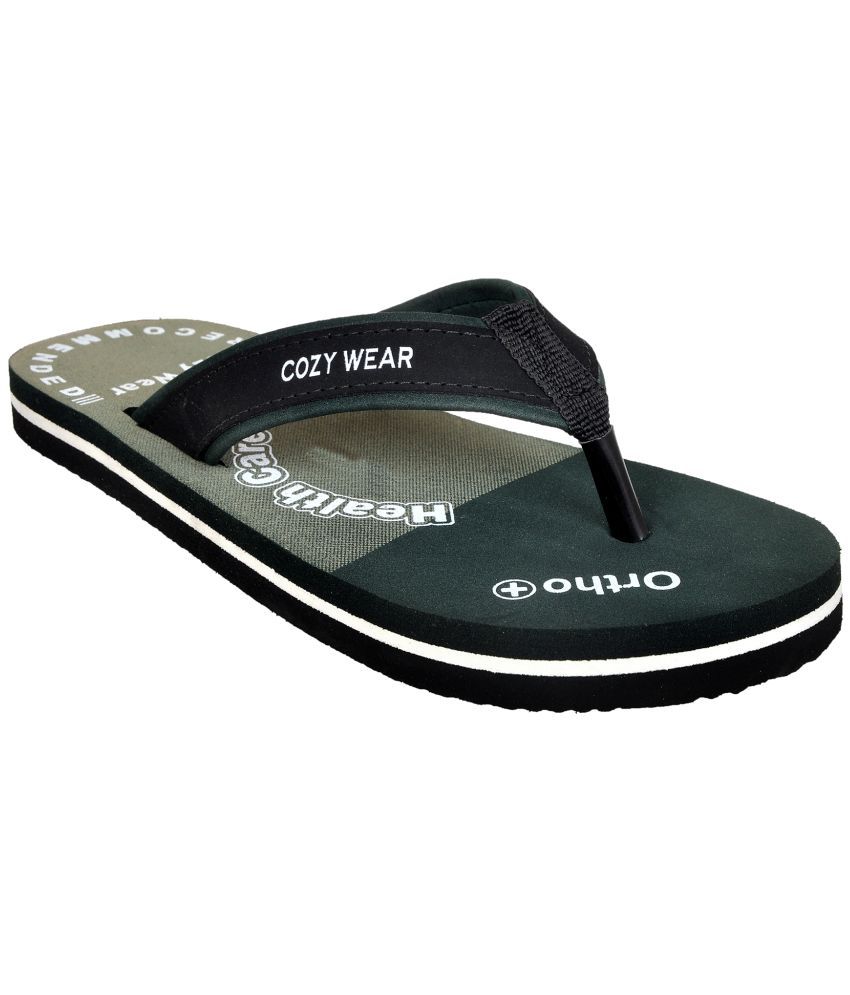     			Cozy Wear Green Thong Flip Flop