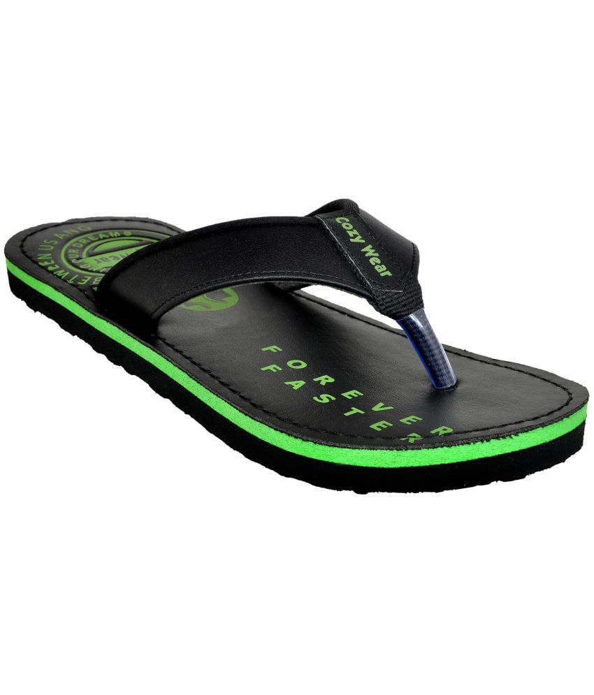     			Cozy Wear Green Thong Flip Flop