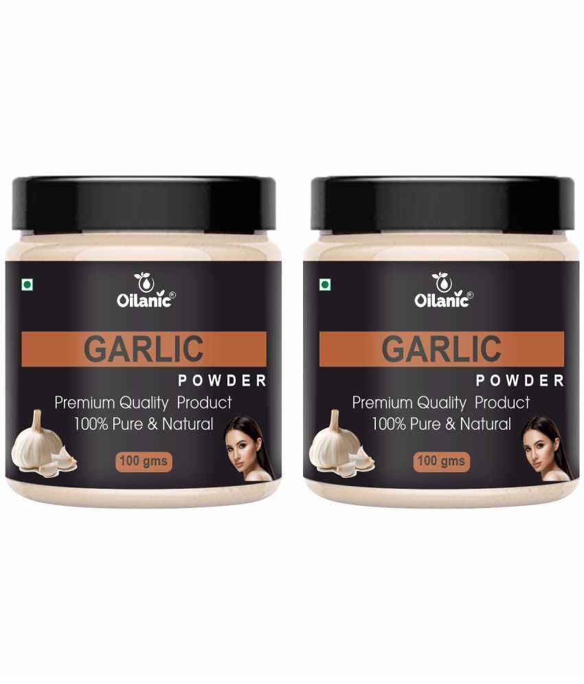     			Oilanic Natural Garlic Powder For Haircare Face Pack Masks 200 gm Pack of 2