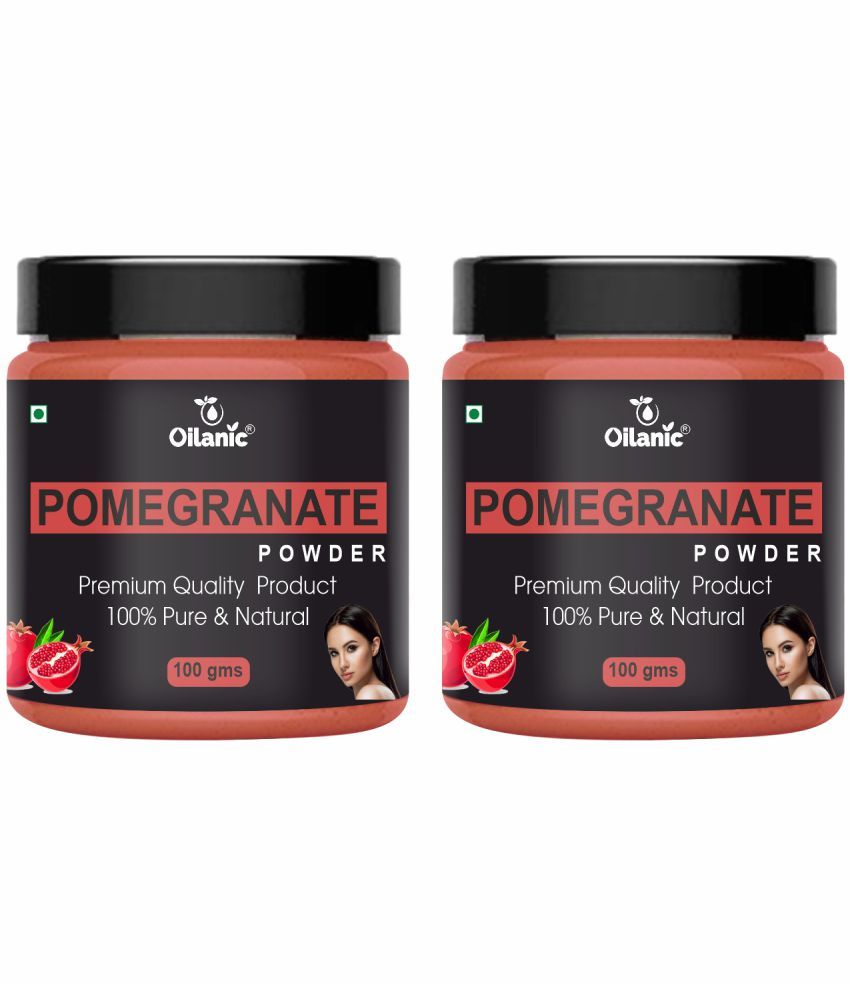     			Oilanic Natural Pomegranate Powder For Haircare Face Pack Masks 200 gm Pack of 2