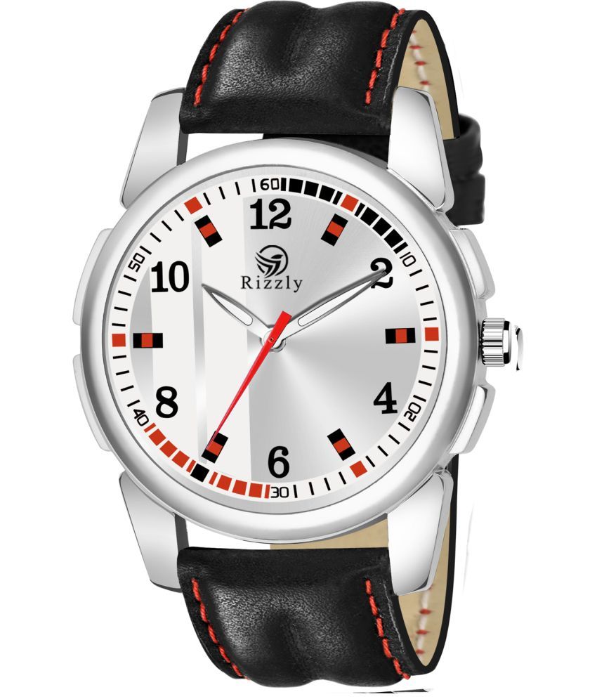     			Rizzly RZ-216-White-Rizzly Leather Analog Men's Watch