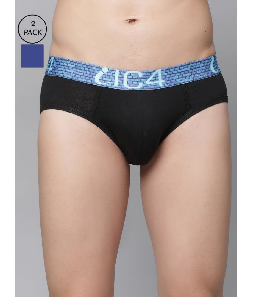     			IC4 - Multicolor Cotton Men's Briefs ( Pack of 2 )