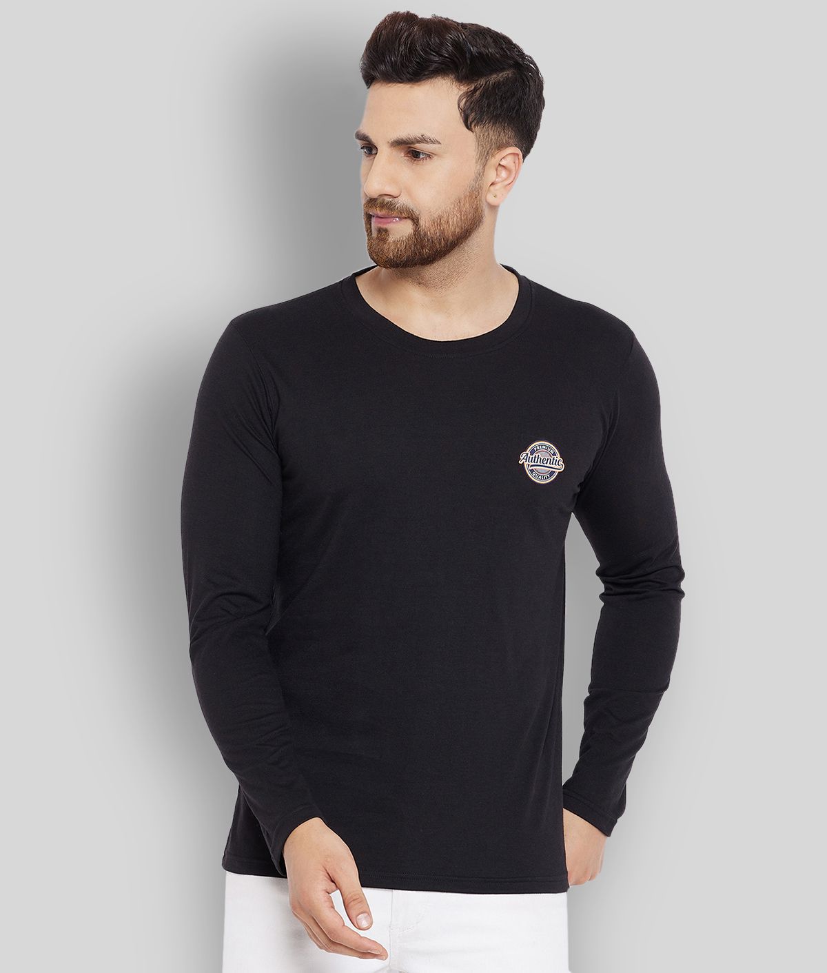    			The Million Club - Black Polyester Regular Fit Men's T-Shirt ( Pack of 1 )