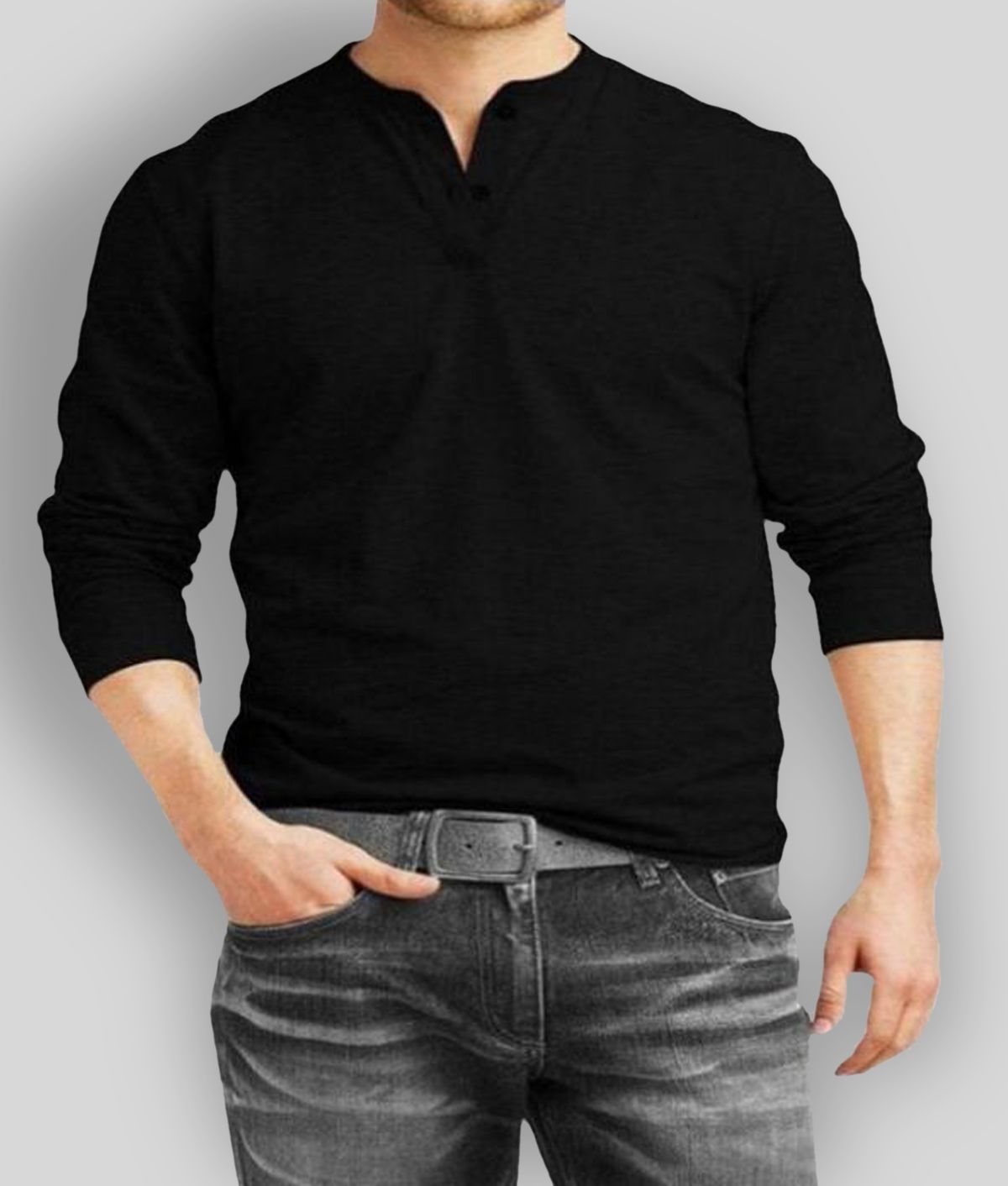 Veirdo - Black Cotton Regular Fit Men's T-Shirt ( Pack of 1 )