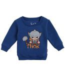 AVENGERS BOYS SWEAT SHIRT ROUND NECK FULL SLEEVES SOLID ROYAL BLUE