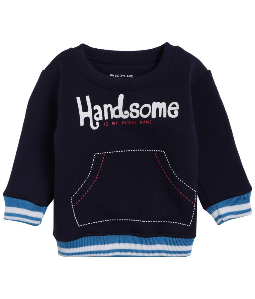     			BOYS SWEAT SHIRT ROUND NECK FULL SLEEVES SOLID NAVY