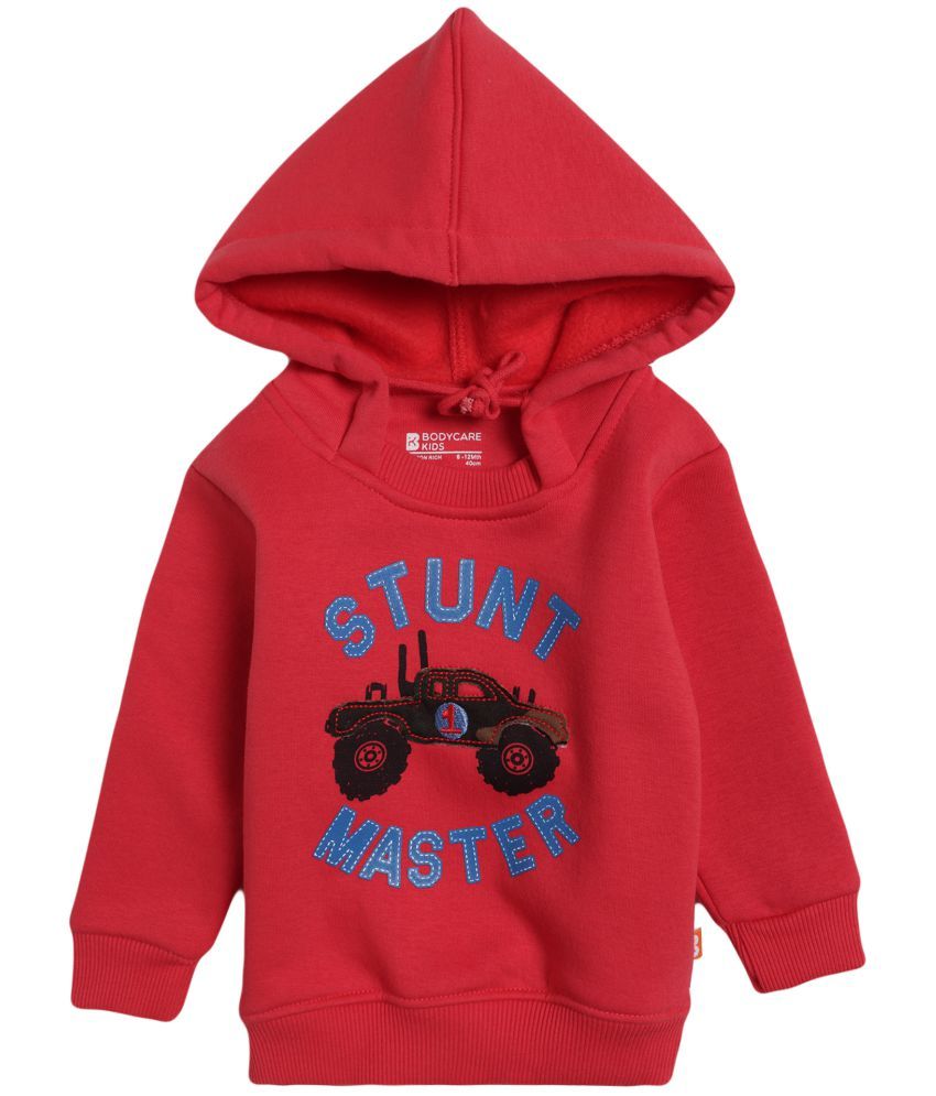     			BOYS SWEAT SHIRT ROUND NECK FULL SLEEVES SOLID RED POPPY