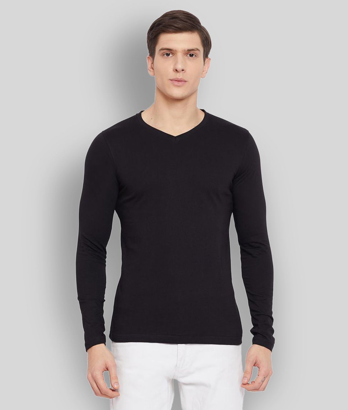     			ESPARTO - Black Cotton Regular Fit  Men's T-Shirt ( Pack of 1 )