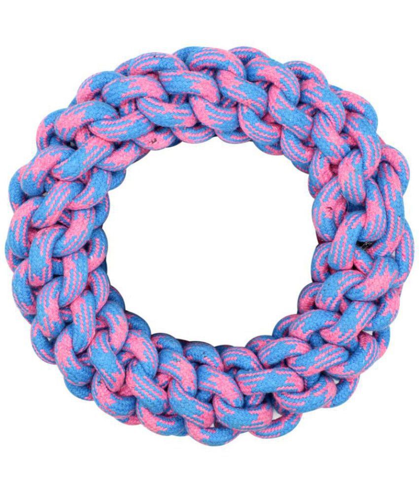     			KOKIWOOWOO Ring Cotton Chew Toy for Dog