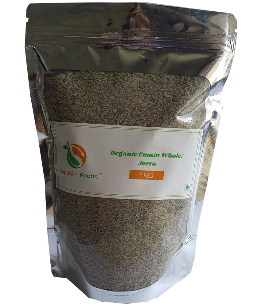 Sapphire Foods Organic Cumin Whole / Jeera 1 kg Buy Sapphire Foods Organic Cumin Whole / Jeera