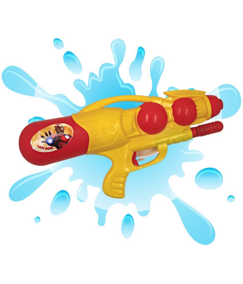     			Holi Water Gun Pichkari Toy | High-Pressure Pichkari | Non-Toxic Plastic Toy | Holi Pichkari For Kids | Pichkaaree | 3-6 Yrs - Yellow