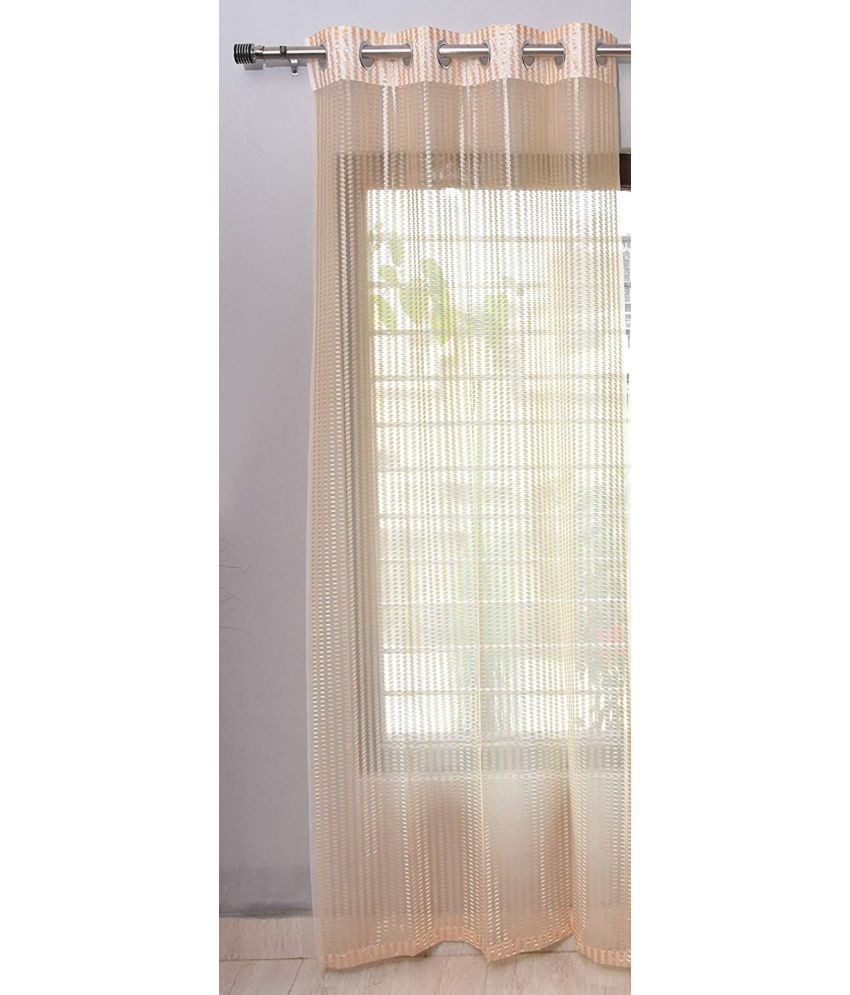     			Panipat Textile Hub Others Semi-Transparent Eyelet Window Curtain 5 ft Single -Cream