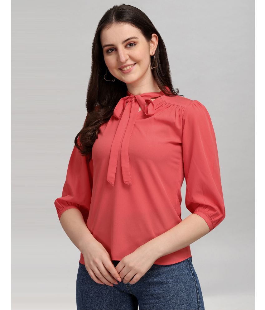     			Selvia - Crepe Pink Women's A-Line Top ( Pack of 1 )