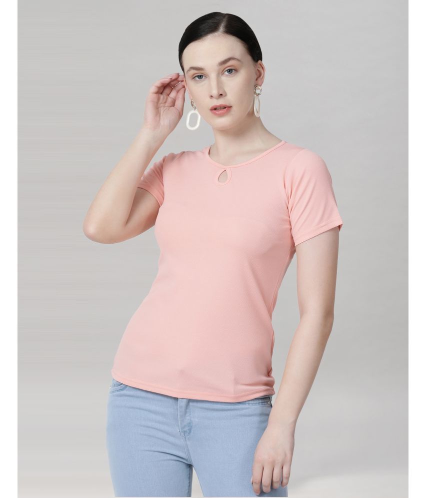     			Selvia - Peach Silk Women's A-Line Top ( Pack of 1 )